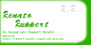 renato ruppert business card