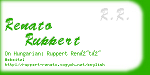 renato ruppert business card